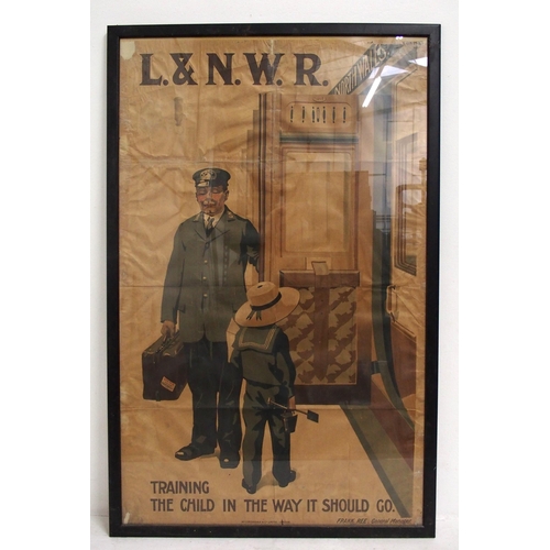 520 - London North Western Railway framed & glazed poster 