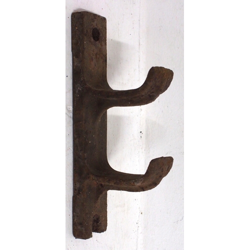 528 - Great Western Railway C/I wall mounted signal cable support brackets prominently marked 