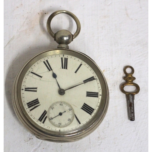 531 - GWR pocket watch rear engraved G.W.R 1078, key wound (present) movement by Skarratt & Co of Worceste... 