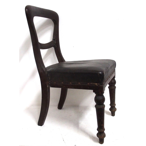 536 - Somerset & Dorset Joint Railway upholstered office chair, 