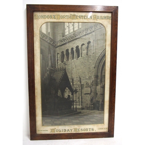 539 - London North Western Railway glazed & framed (original frame) waiting room picture 