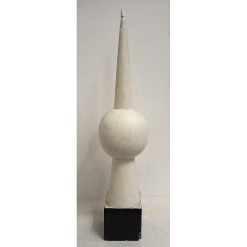 545 - Large wooden finial, stands 39½