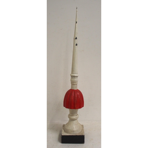 548 - McKenzie & Holland small signal finial, complete, stands 37