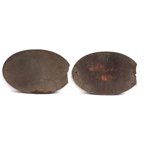 560 - Bridgeplates, LMS 53, two examples, both broken. (2) (Dispatch by Mailboxes/Collect from Banbury Dep... 