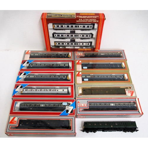 74 - Quantity of Lima mostly boxed 00 gauge DMUs & oddments  as per image. (Dispatch by Mailboxes/Collect... 