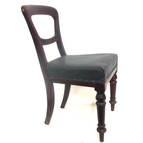 591 - Midland Railway upholstered office chair, overall good condition, 