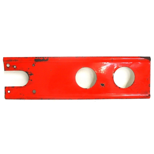 1005 - Great Western railway ribbed enamel backing signal blade, 27½