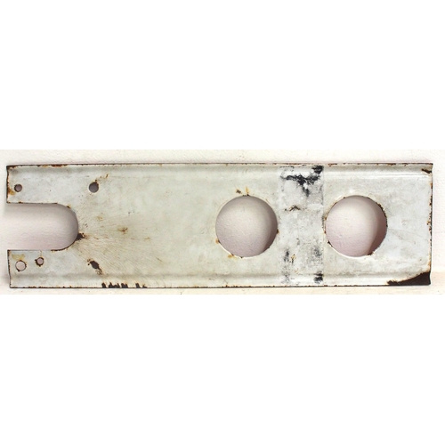 1005 - Great Western railway ribbed enamel backing signal blade, 27½