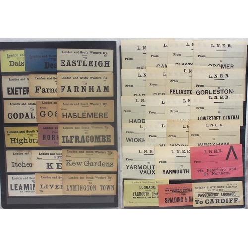 1009 - Selection of pre grouping luggage labels. (175) (Dispatch by Mailboxes/Collect from Banbury Depot)