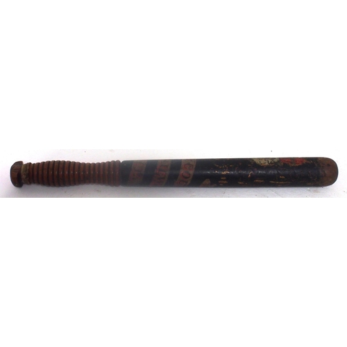 1012 - Midland Counties Railway (1839-1844) Police truncheon, overall good condition & nice patina. (Dispat... 