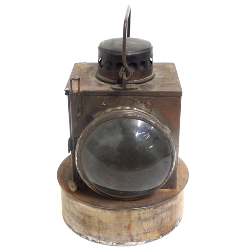 1014 - North British Railway large signal lamp interior, embossed 