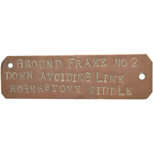 1049 - Bakelite case home signal repeater and shelf plate, GROUND FRAME No 2, DOWN AVOIDING LINE, ROGERSTON... 