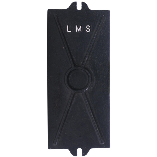 1127 - GWR luggage rack bracket incorporating the company initials, a GWR one stone weight with prominent i... 