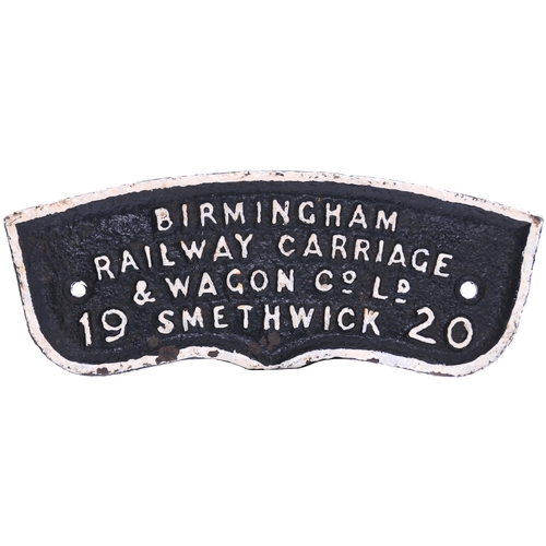 1158 - Wagonplates, BRCW Smethwick 1924, ornate, another 1923 (unusual pattern), 11