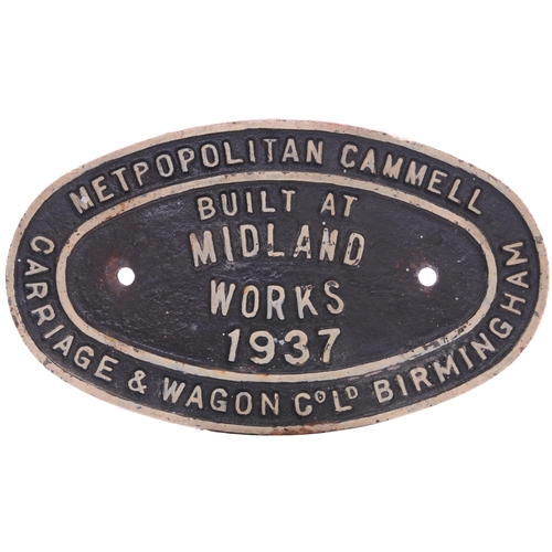 1181 - Wagonplates, Hurst Nelson, Met Camm Midland Works 1937 x3. (4)