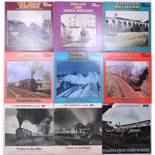 1195 - Argo Transacord records, includes some early examples, LNWR 0-8-0s, Castles, also Waverley, Shap, Li... 