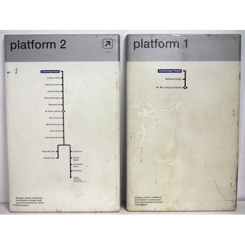 1197 - London Overground station signs, screen printed, 27