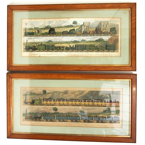 613 - Antique 19C framed & glazed coloured lithographs 