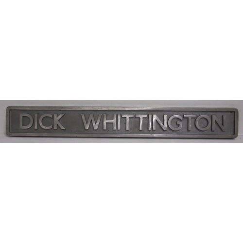 634 - Uncarried cast alloy nameplate 