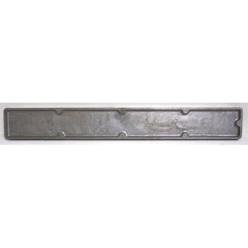 634 - Uncarried cast alloy nameplate 