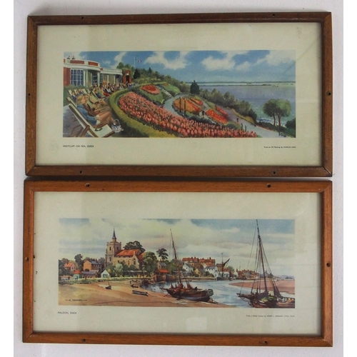 635 - British Railways framed & glazed carriage prints -  