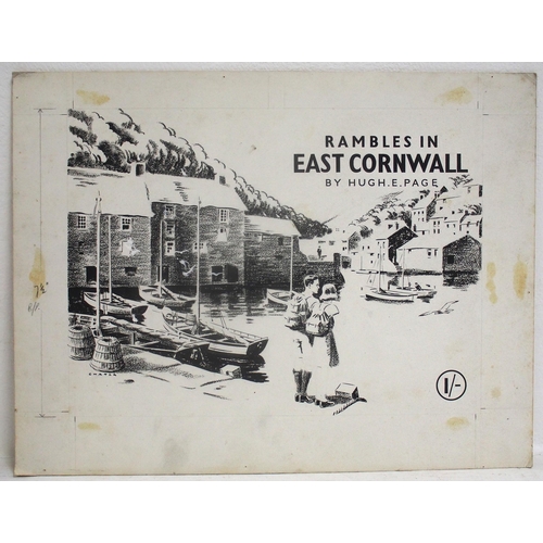 677 - Great Western Railway original black & white artwork for GWR Guide 