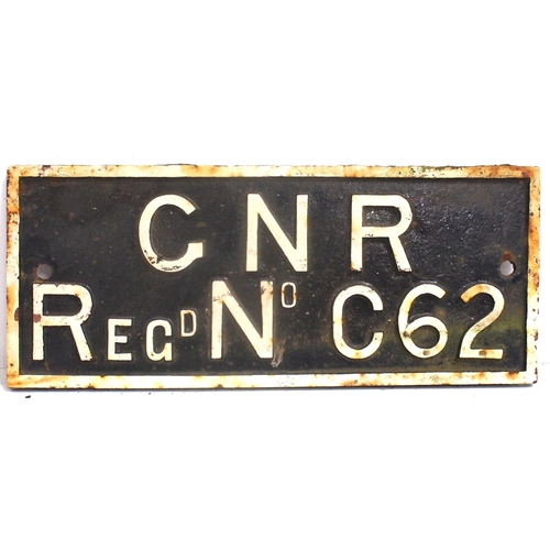 696 - Great Northern Railway C/I rolling stock/crane registration plate 