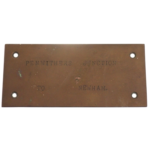 706 - Brass plate 