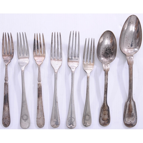 722 - Cutlery, Scottish, Forks Gleneagles (2), Elgin Station Refreshment Rooms, Highland (2), GNSR 11 (1),... 