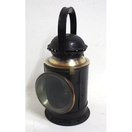 751 - Great Western Railway/BR(W) 3 aspect handlamp, complete & restored, has ghost lettering on case 