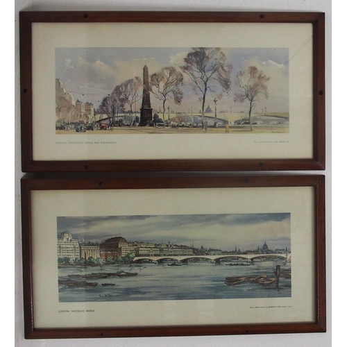 767 - British Railways framed & glazed (later frames) carriage prints 