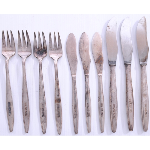 768 - Cutlery, Midland Hotel, six fish knives and four forks, ex Morecambe. (10)