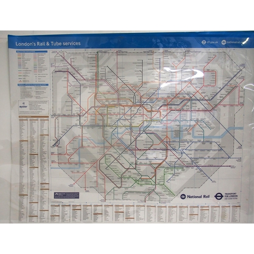 787 - London Railways system maps double royal. (3) (Dispatch by Mailboxes/Collect from Banbury Depot)