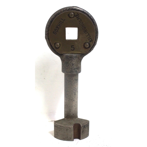 851 - Single Line key - Goxhill - Kilingholme 5, from South Humberside. (Dispatch by Mailboxes/Collect fro... 