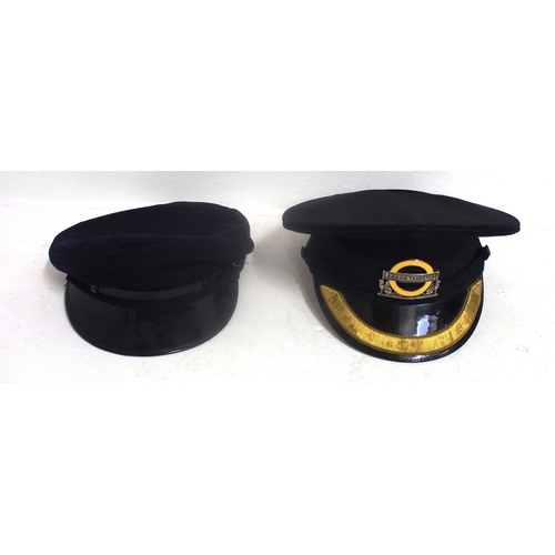 866 - Uniform caps, London Transport, Station Master, size 6 7/8, good condition also another example, goo... 