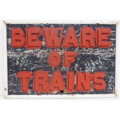 883 - Great Western Railway wooden notice 