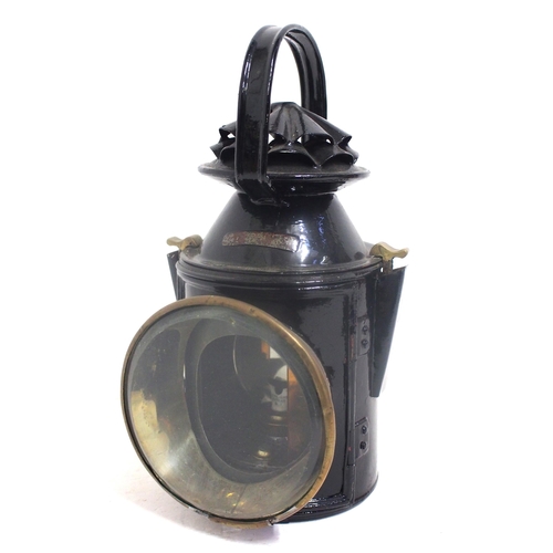 884 - Great Northern Railway handlamp with brass side plate 