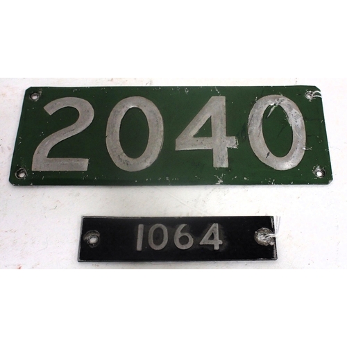 900 - Bristol Omnibus / City alloy Bus Fleet ID plate 2040 CHU 565 of 1936, plate dates from mid 1950s, al... 