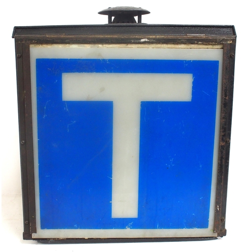 935 - British Railways (Eastern) (plated) Adlake lineside theatre lamp with 