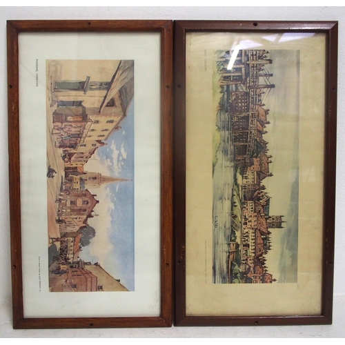 938 - British Railways framed & glazed carriage prints - 