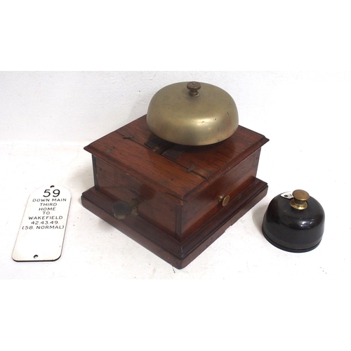 965 - North Eastern Railway split case block bell, no coils though case etc good condition (see image), BR... 