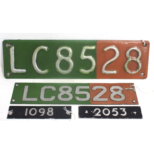 985 - Bristol Omnibus / City alloy Bus Fleet ID plates - 