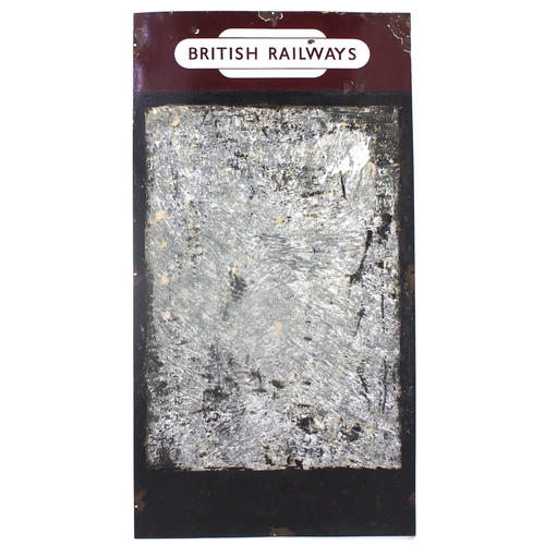 989 - British Railways (Midland) enamel headed chalk notice board 48