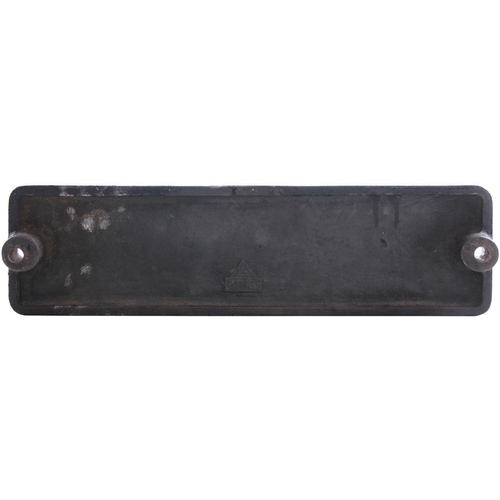 127 - A smokebox numberplate, 34084, from a (Southern Railway) Battle of Britain Class 4-6-2 Light Pacific... 