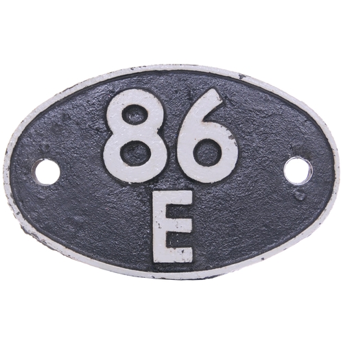 170 - A shedplate, 86E, Severn Tunnel Junction (1948-June 1968). Repainted. (Postage Band: B)