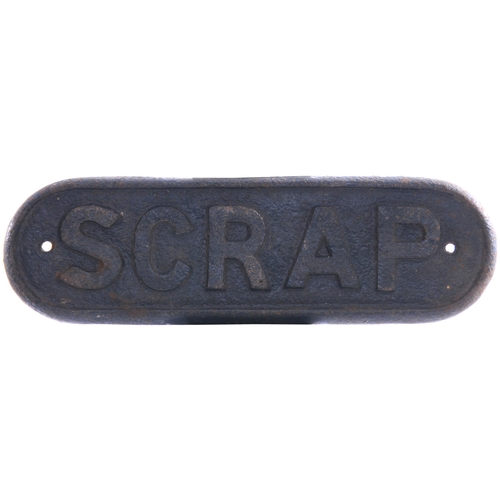 230 - An LNER doorplate, SCRAP, cast iron, length 11¾