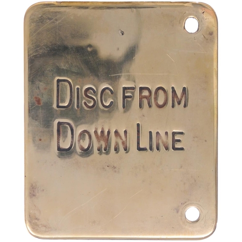 256 - A group of Midland Railway signal lever description plates, POINTS IN PARKGATE LINE TO No 2 DOWN SID... 