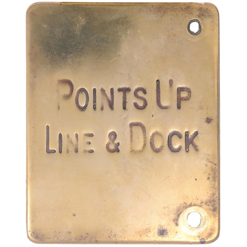 256 - A group of Midland Railway signal lever description plates, POINTS IN PARKGATE LINE TO No 2 DOWN SID... 