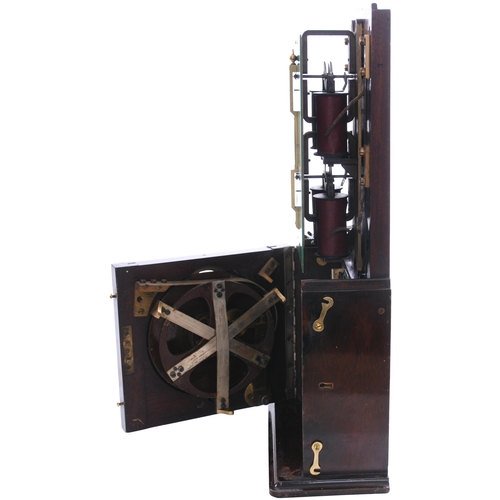 282 - A Great Northern Railway (Ireland) Harpers semaphore block instrument with brass plates POMEROY and ... 