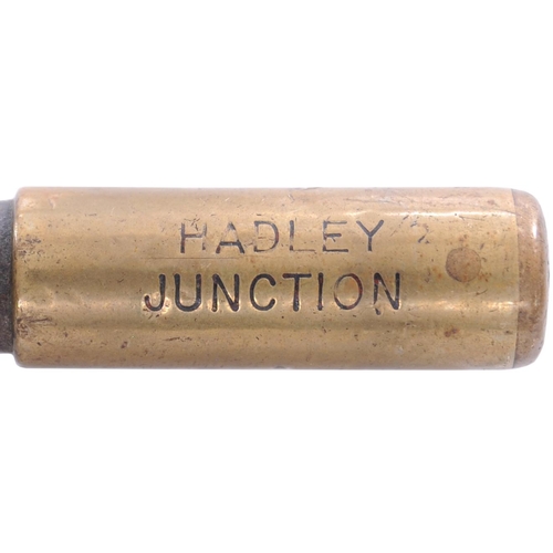 306 - A Railway Signal Company miniature train staff, OAKENGATES-HADLEY JUNCTION, from the LNWR Coalport b... 